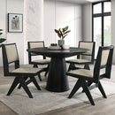 Tottenham 5 Pc Dining Table Set Black