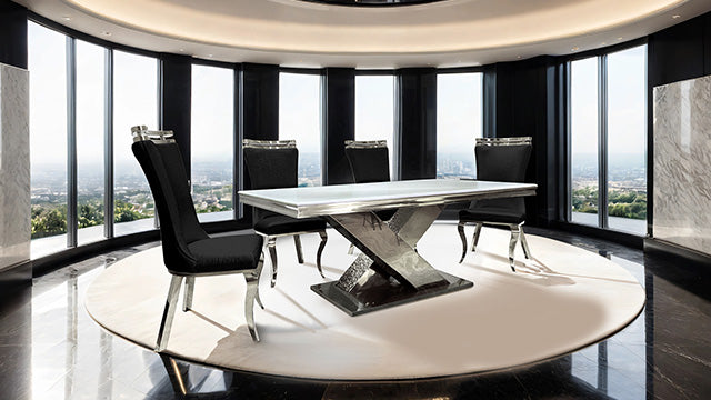Palazzo Silver Chair (2/CTN) - Furniture Center (NY)
