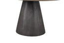 Broager 5 Pc Dining Table Set (Light Gray Swivel Chairs)