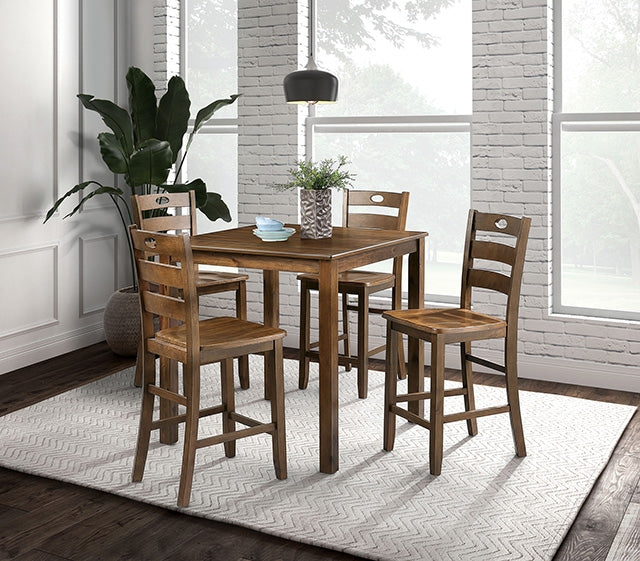 Lubbock 5 Pc. Counter Ht. Table Set - Furniture Center (NY)