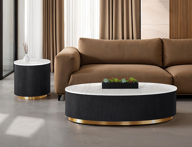 Virden Oval Cocktail Table - Furniture Center (NY)