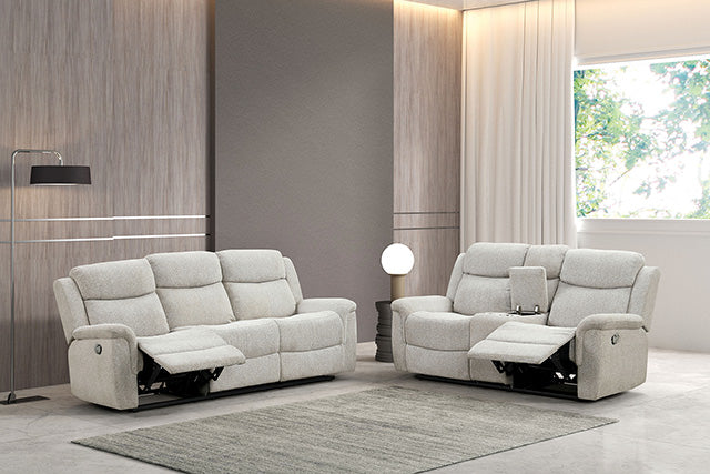 Sandbach Manual Reclining Loveseat With Console - Furniture Center (NY)