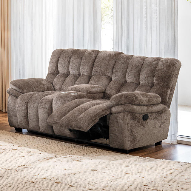 Hieronymus Manual Loveseat Brown - Furniture Center (NY)