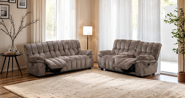 Hieronymus Manual Sofa Brown - Furniture Center (NY)