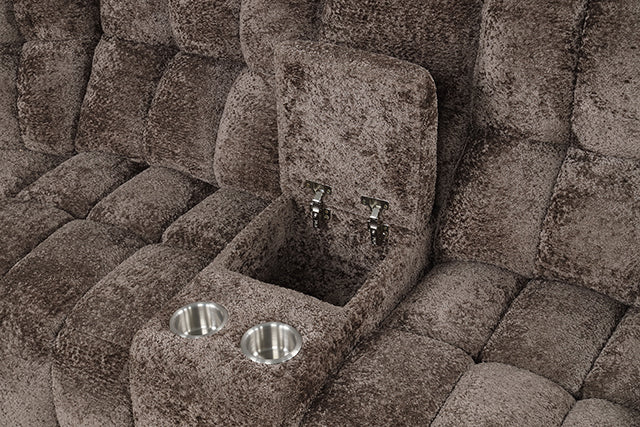 Hieronymus Power Sectional Brown - Furniture Center (NY)