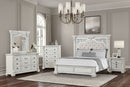 Promenade E.King & Queen Bed Brown & White - Furniture Center (NY)