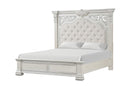 Promenade E.King & Queen Bed Brown & White - Furniture Center (NY)