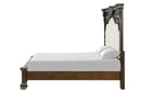 Promenade E.King & Queen Bed Brown & White - Furniture Center (NY)