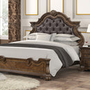 Leovanni 4 Pc Queen Bedroom Set Brown - Furniture Center (NY)
