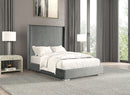 Cadwell E.King, Queen, & Full Bed White, Gray, & Black - Furniture Center (NY)