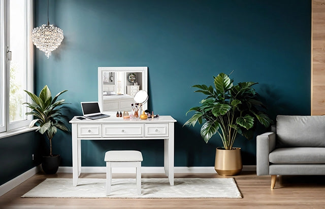 Naucalpan Vanity w/ Stool - Furniture Center (NY)