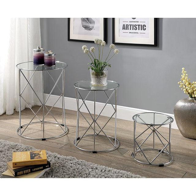 Madyson 3 Pc. Nesting Table - Furniture Center (NY)