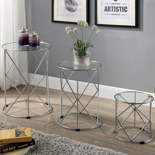 Madyson 3 Pc. Nesting Table - Furniture Center (NY)