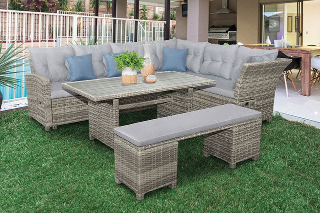 Malia 5 Pc. Sectional Set w/ Bench - Furniture Center (NY)