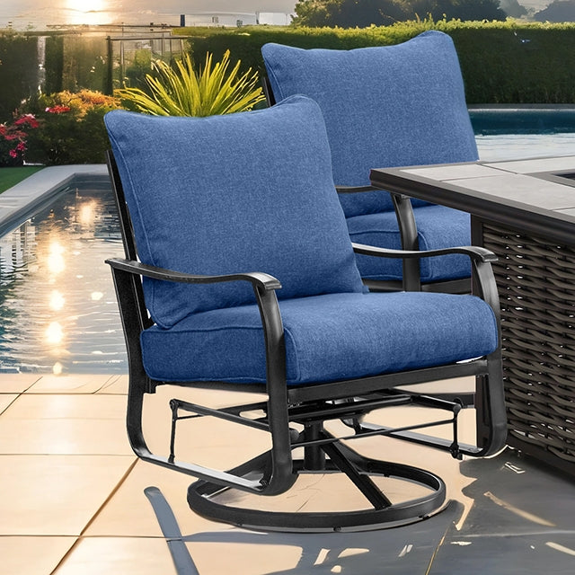 Segovia Swivel Glider Arm Chair (2/CTN) - Furniture Center (NY)