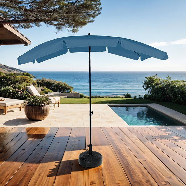 Sleek Rectangular Tilting Umbrella - Furniture Center (NY)