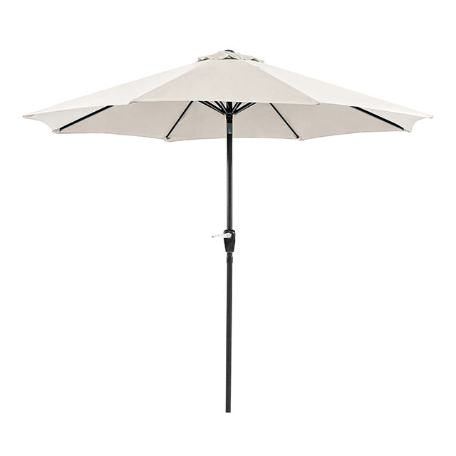 Soli 9' Outdoor Umbrella w/ Auto Tilt + 21" Round Base - Furniture Center (NY)