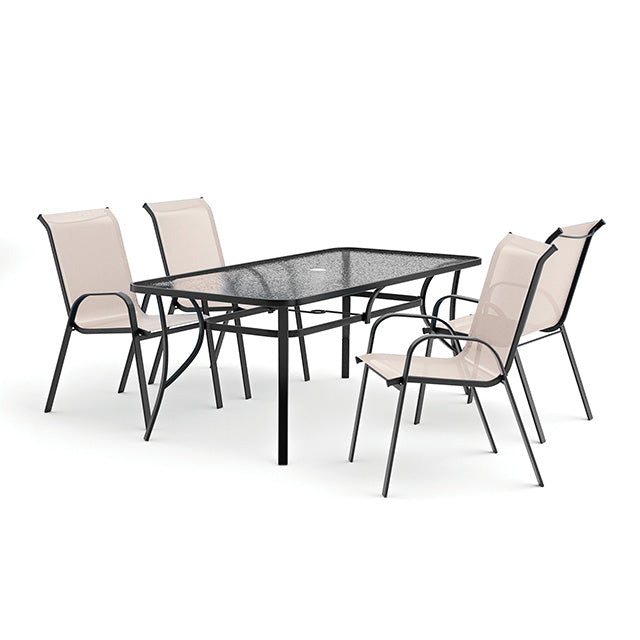 Pierro 5 Pc. Outdoor Dining Set - Furniture Center (NY)
