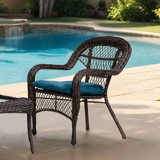 Oliveri Wicker Stacking Chair - 2Pc/Stack - Furniture Center (NY)