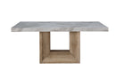 D02 NATURAL DINING TABLE + 8 D8683 DINING CHAIRS - Furniture Center (NY)