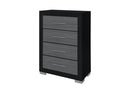 EMMA BLACK/GREY CHEST - Furniture Center (NY)