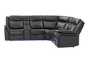 UM02 BLACK SECTIONAL - Furniture Center (NY)