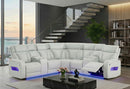 U8611 BLANCHE SILVER SECTIONAL WITH LED - Furniture Center (NY)