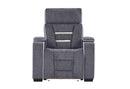 U1895 GREY P2 RECLINER WITH IS AND LED - Furniture Center (NY)