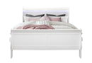 CHARLIE WHITE QUEEN BED WITH LED, DRESSER, MIRROR AND NIGTHSTAND - Furniture Center (NY)