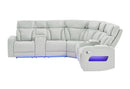 U8611 BLANCHE SILVER SECTIONAL WITH LED - Furniture Center (NY)