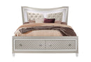 PARIS CHAMPAGNE QUEEN BED WITH LED - Furniture Center (NY)