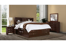 LINDA MERLOT KING BED GROUP - Furniture Center (NY)