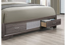 SEVILLE GREY KING BED DRESSER MIRROR NIGHTSTAND - Furniture Center (NY)