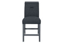 MONACO DARK GREY BAR TABLE AND 6 MONACO DARK GREY BAR STOOLS - Furniture Center (NY)