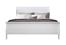 CHARLIE WHITE KING BED WITH LED, DRESSER, MIRROR AND NIGHTSTAND - Furniture Center (NY)