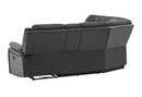 UM02 BLACK SECTIONAL - Furniture Center (NY)