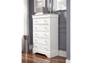 POMPEI WHITE QUEEN BED WITH LED DRESSER MIRROR AND NIGHTSTAND - Furniture Center (NY)
