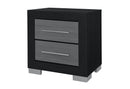 EMMA BLACK/GREY NIGHTSTAND