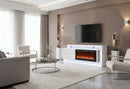KIRA WHITE 87" ENTERTAINMENT UNIT WITH BLUETOOTH SPEAKER AND LED - Furniture Center (NY)