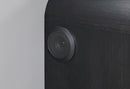 BECKETT WHITE/BLACK NIGHTSTAND WITH LED, COOLER AND SPEAKER - Furniture Center (NY)