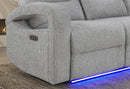 U6611 GREY 15 PWR REC SOFA/PWR CONSOLE REC LOVESEAT/POWER RECLINER - Furniture Center (NY)