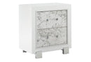 SANTORINI WHITE NIGHTSTAND - Furniture Center (NY)