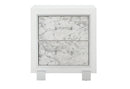 SANTORINI WHITE NIGHTSTAND - Furniture Center (NY)