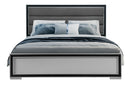 AMELIA GREY/BLACK FULL BED, DRESSER, MIRROR AND NIGHTSTAND - Furniture Center (NY)