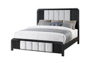 BECKETT WHITE/BLACK KING BED - Furniture Center (NY)