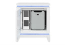 ALINA WHITE NIGHTSTAND WITH COOLER, LED, SPEAKER AND USB - Furniture Center (NY)