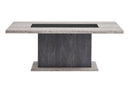 D8030 DINING TABLE WITH STORAGE DRAWERS AND STORAGE DOOR - Furniture Center (NY)