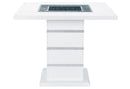 MONACO WHITE BAR TABLE + 8 MONACO BS-N - Furniture Center (NY)
