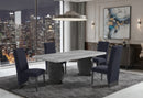 D2502 DINING TABLE AND 4 D12 BLACK DINING CHAIR