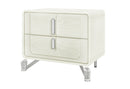 LYRA BEIGE NIGHTSTAND WITH USB - Furniture Center (NY)